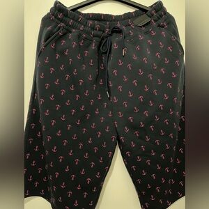 NWT Galaxy By Harvic Dark Blue Shorts with Pink Anchor Design - 5XL